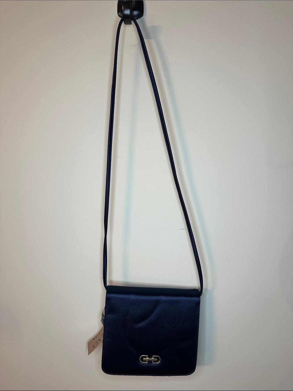 Women's Bueno Navy Crossbody Bag with Gold Accent